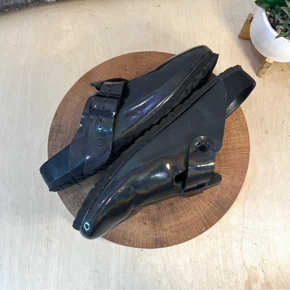 Rick Owens x Birkenstock Boston Patent Leather Clogs EU 45 US 12 Oil Slick main image 6